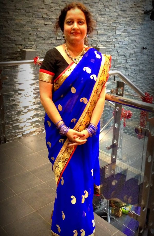 Blue Saree 3 - Image 4