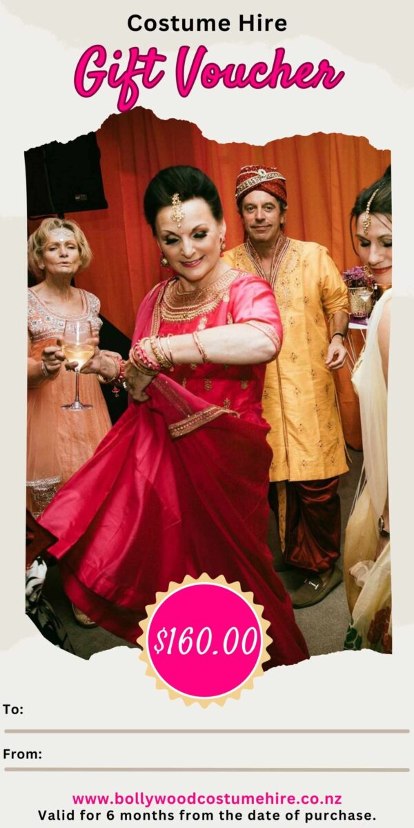 Bollywood Costume Hire Gift Voucher | Auckland Studio