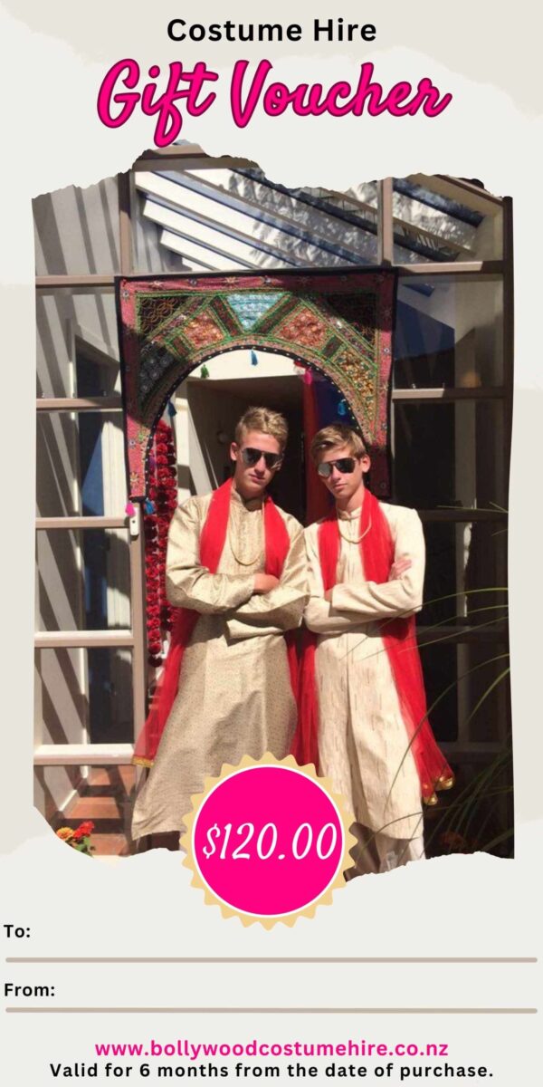 Bollywood Experience Gift Voucher | Costume Hire Auckland