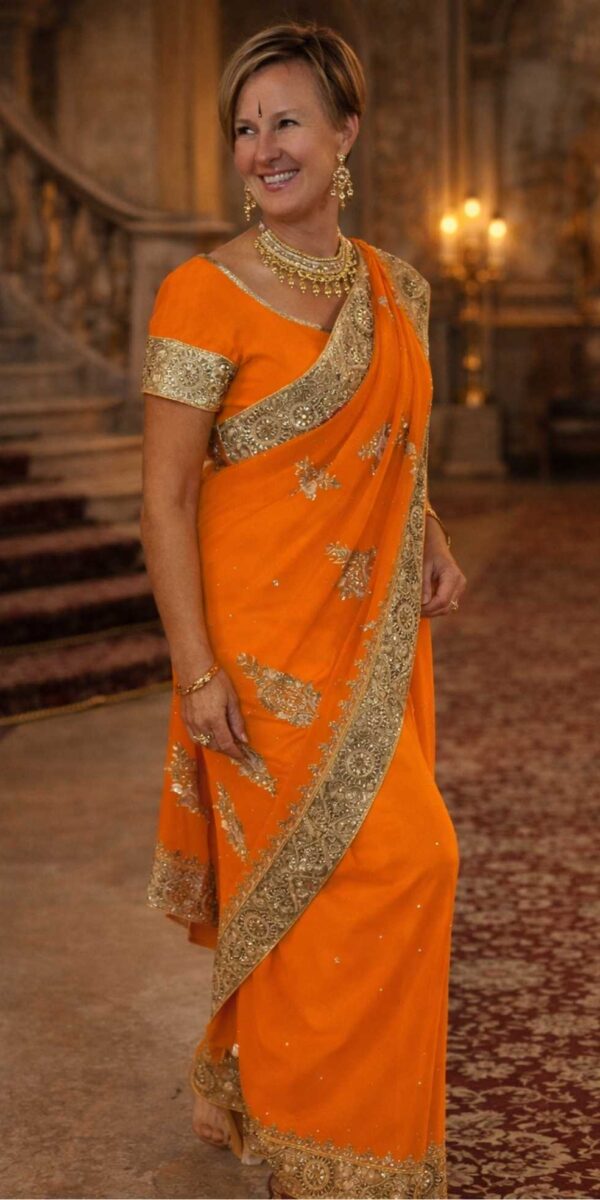 Orange Saree 1