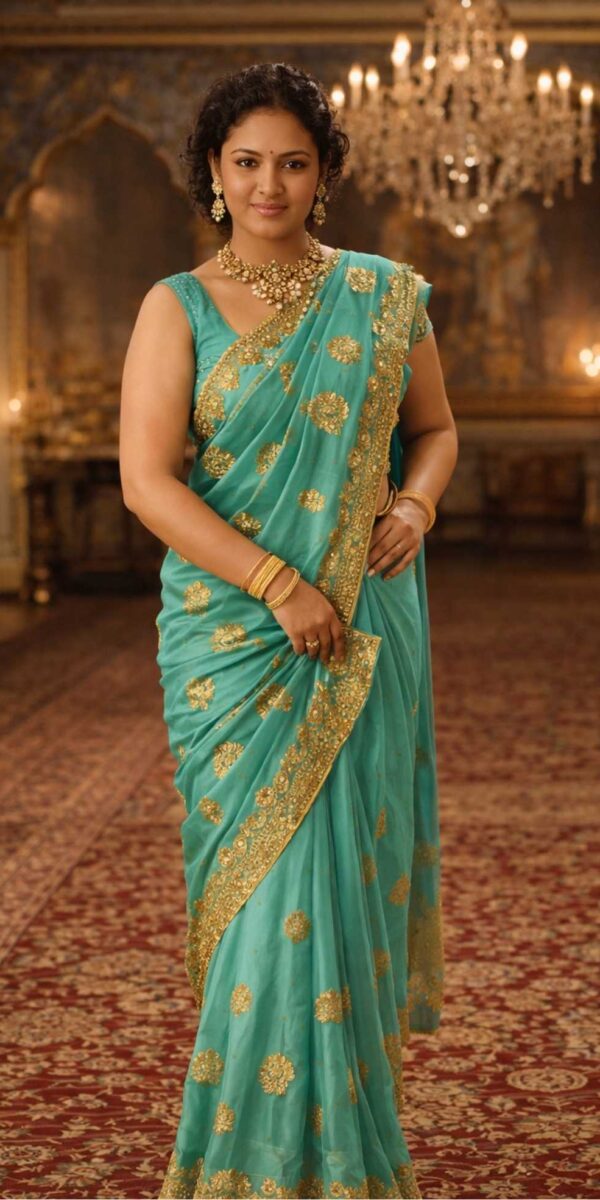 Green Saree Hire 13