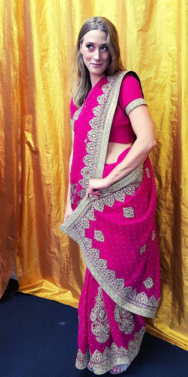 Pink Saree 2