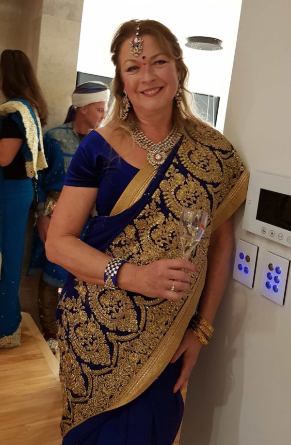 Blue Saree 2 - Image 4