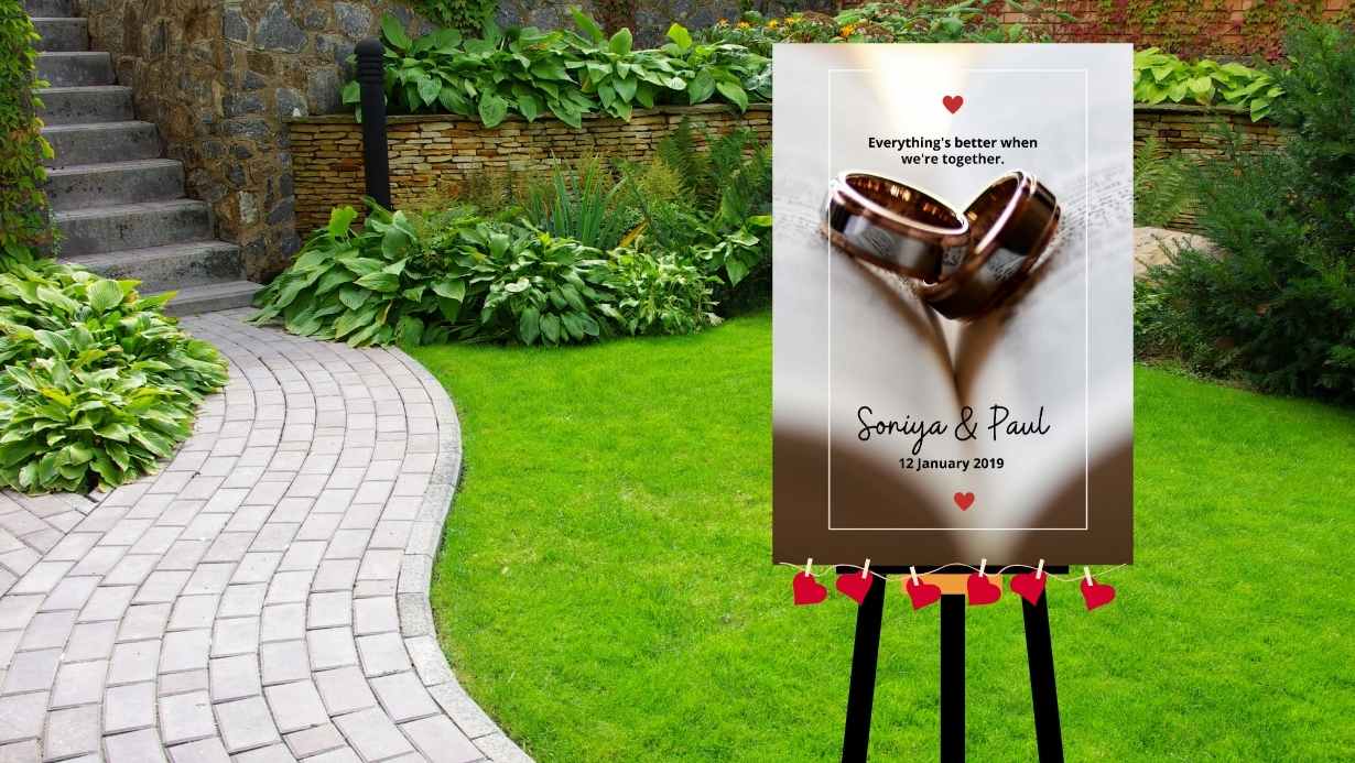 Elegant Wedding Signs - Guiding the Way to Your Perfect Day.
