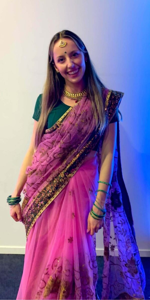 Pink Saree 7