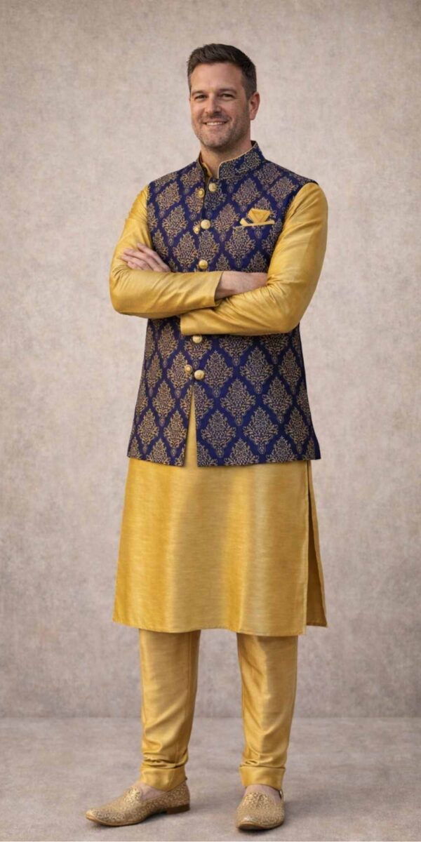 Hire Men's Gold Costume 3