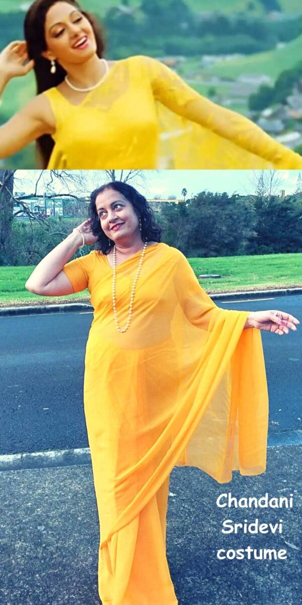 Fancy Dress Hire - Chandini Yellow Sari