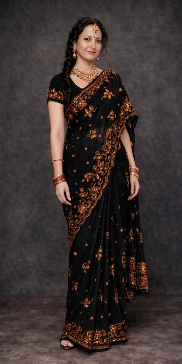 Black Saree 1