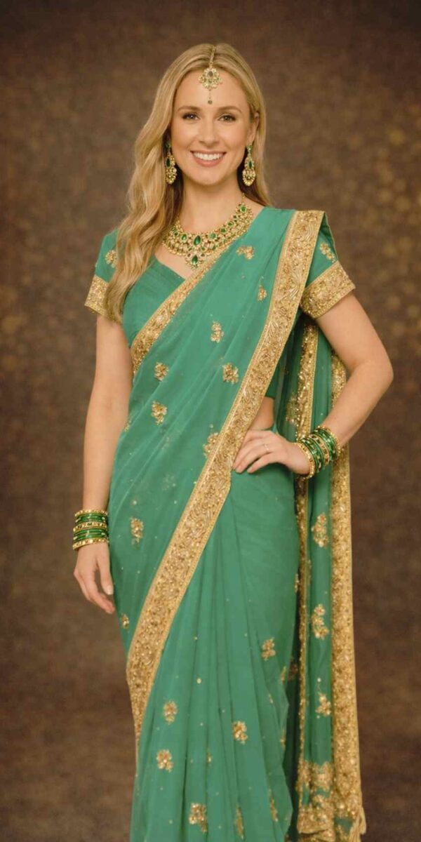 Green Saree 8