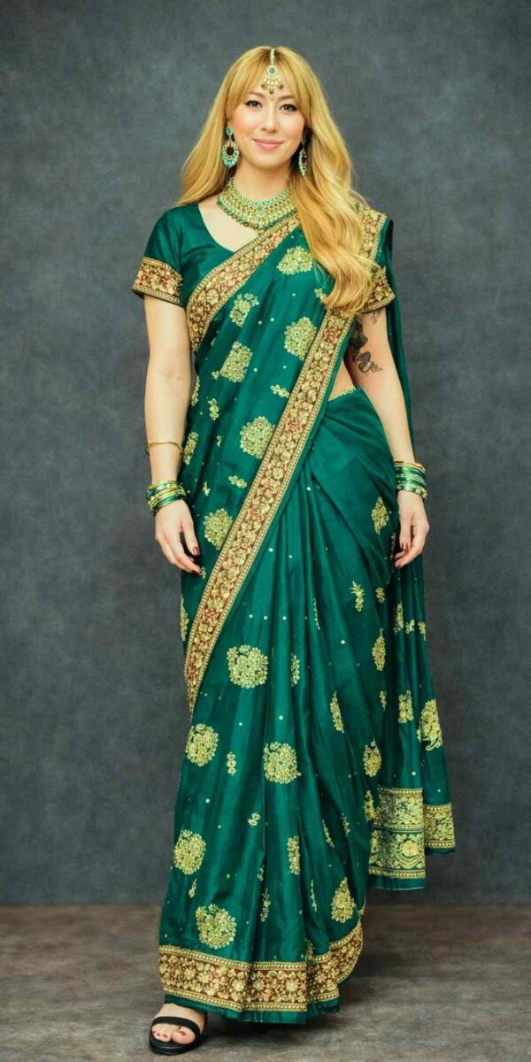 Green Saree 16